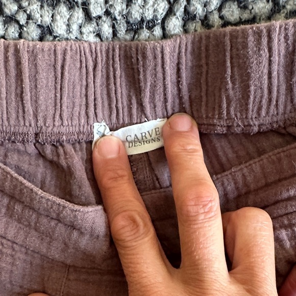 Carve Designs Dusty Mauve Wide Leg Pants Large - Picture 2 of 3